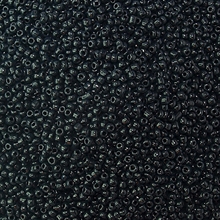 Seed beads 12/0 helt sort,10 gram